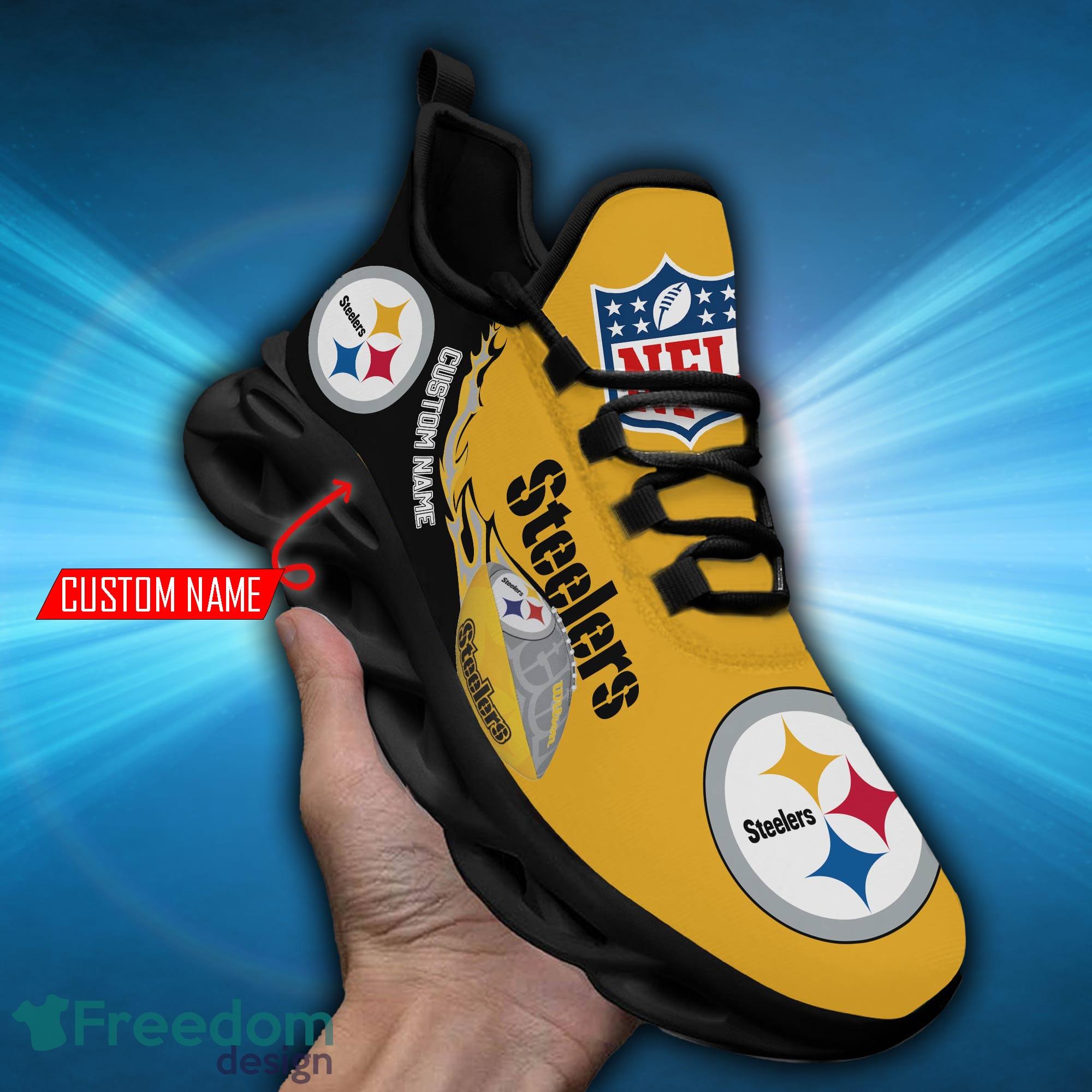 Pittsburgh Steelers Max Soul Clunky Sneakers Shoes Luxury NFL Custom name 