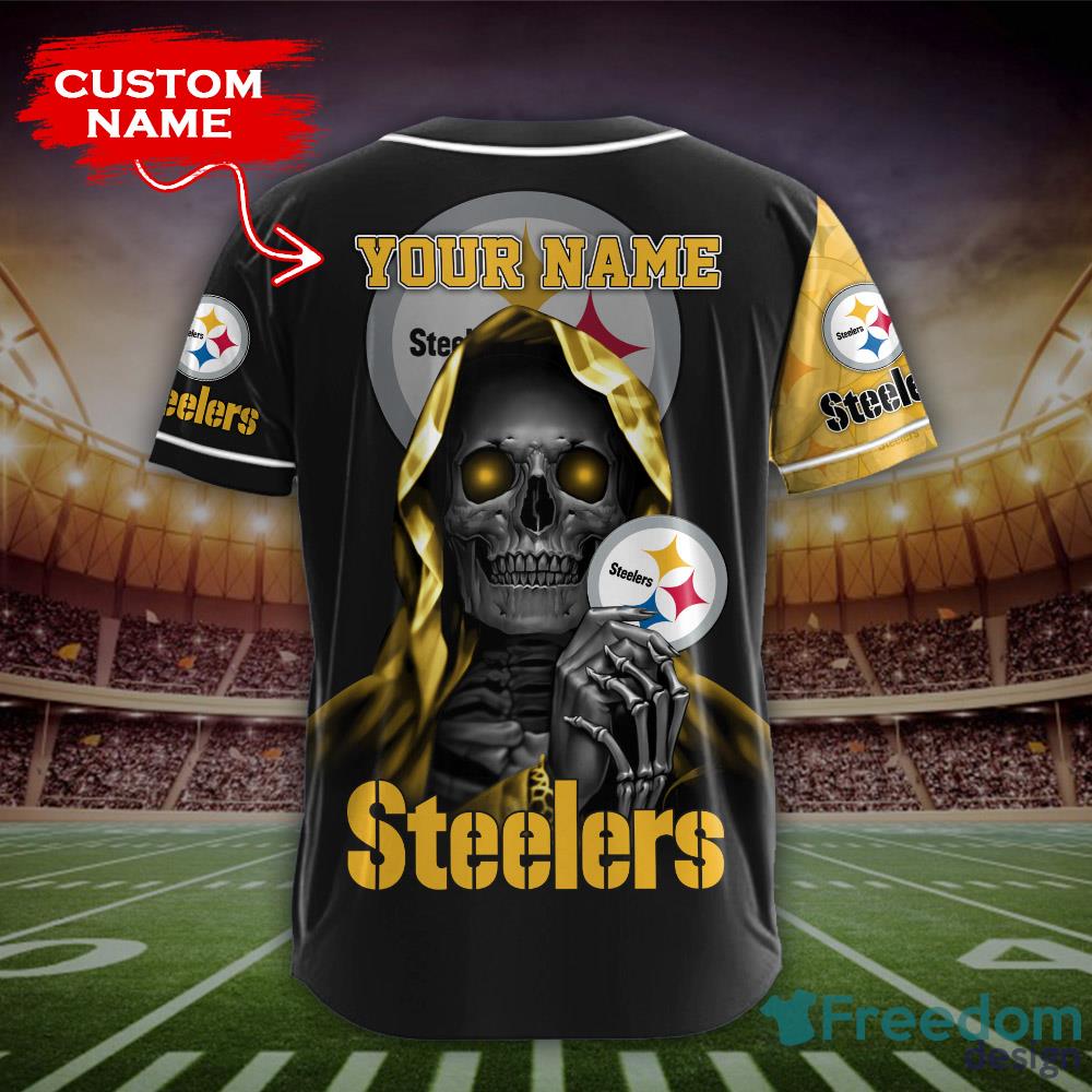 Pittsburgh Steelers NFL Custom Name Baseball Jersey Shirt Gift For