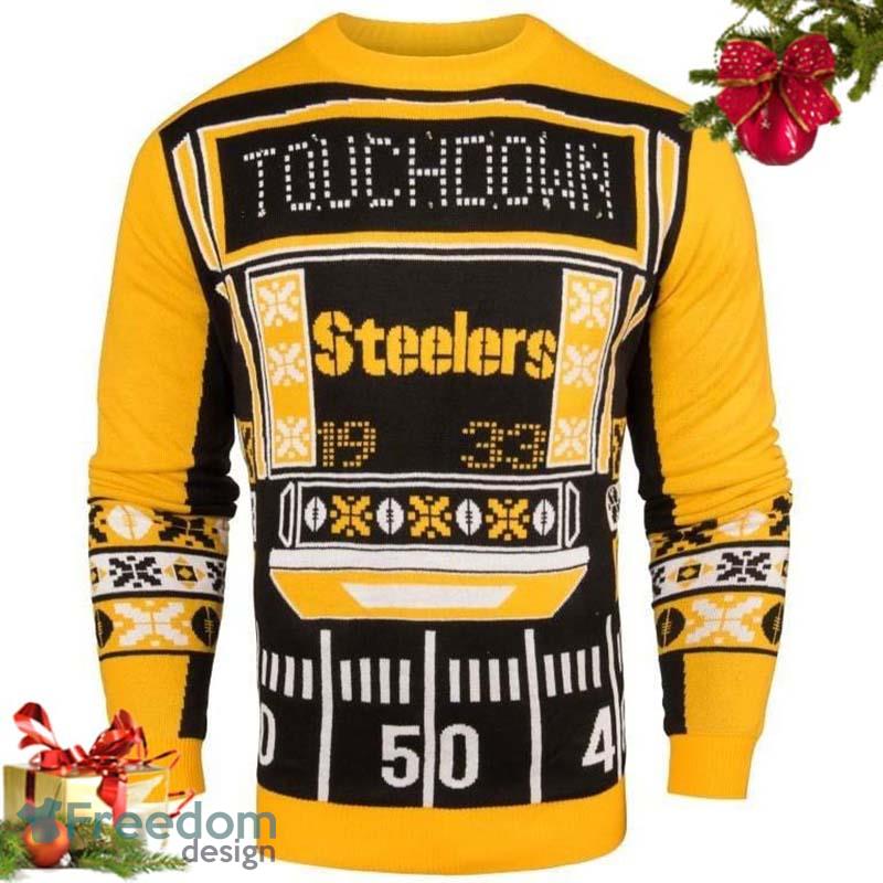 Pittsburgh Steelers Busy Block Snowfall Sweater  Pittsburgh steelers, Long  sleeve tshirt men, Christmas sweater party