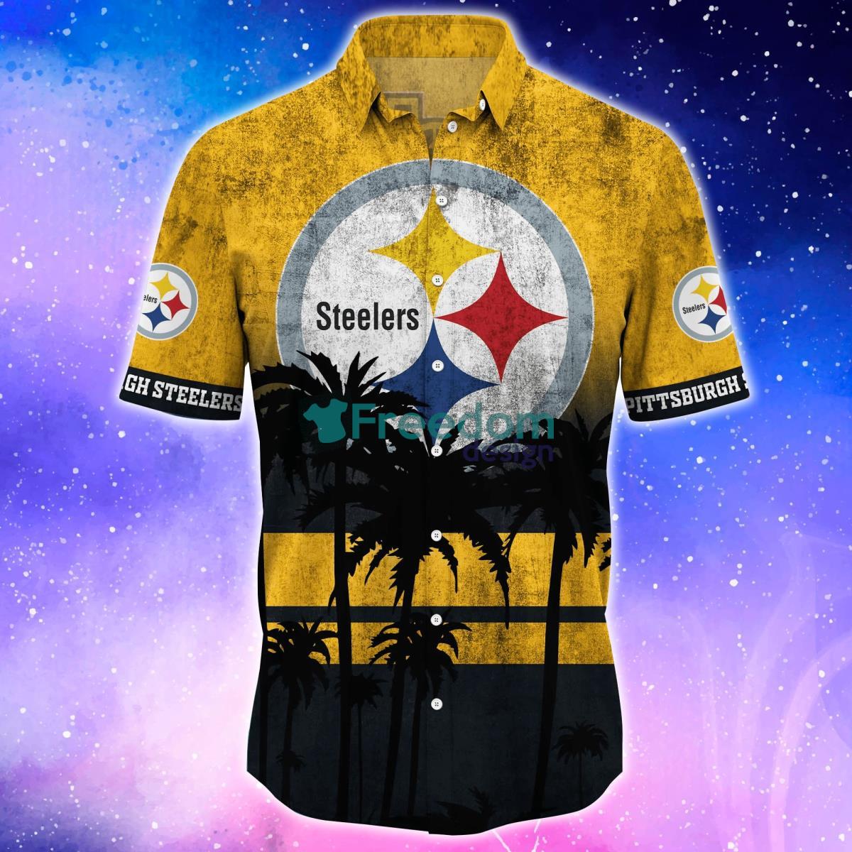 Pittsburgh Steelers Trending Hawaiian Shirt And Shorts For Fans Product Photo 2