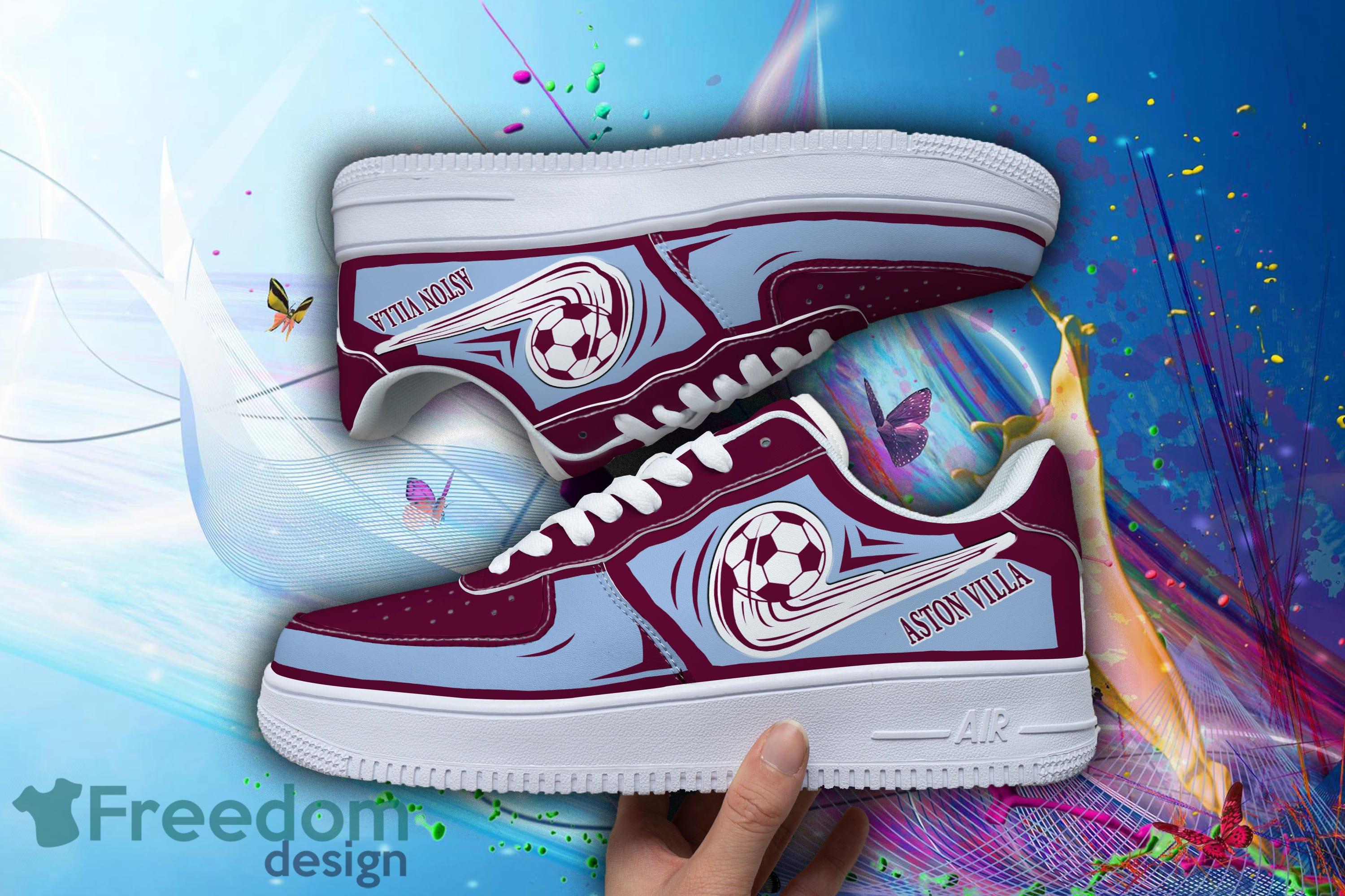 Aston Villa Fc Red Low Top Skate Shoes