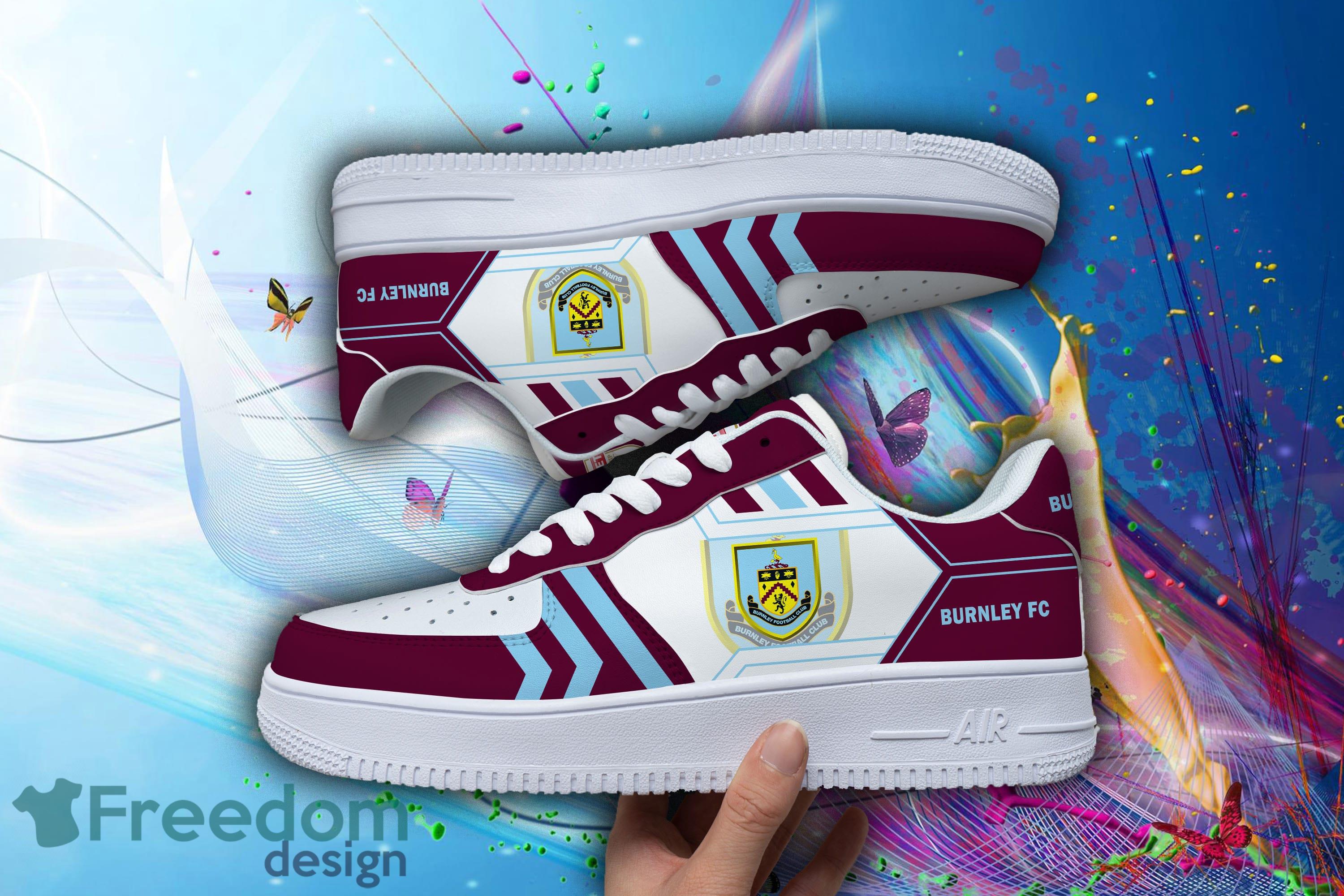 Premier League EPL Burnley F.C Air Force 1 Shoes Men And Women Gift For Fans image Premier League EPL Burnley F.C Air Force 1 Shoes Men And Women Gift For Fans - Premier League EPL Burnley F.C _3