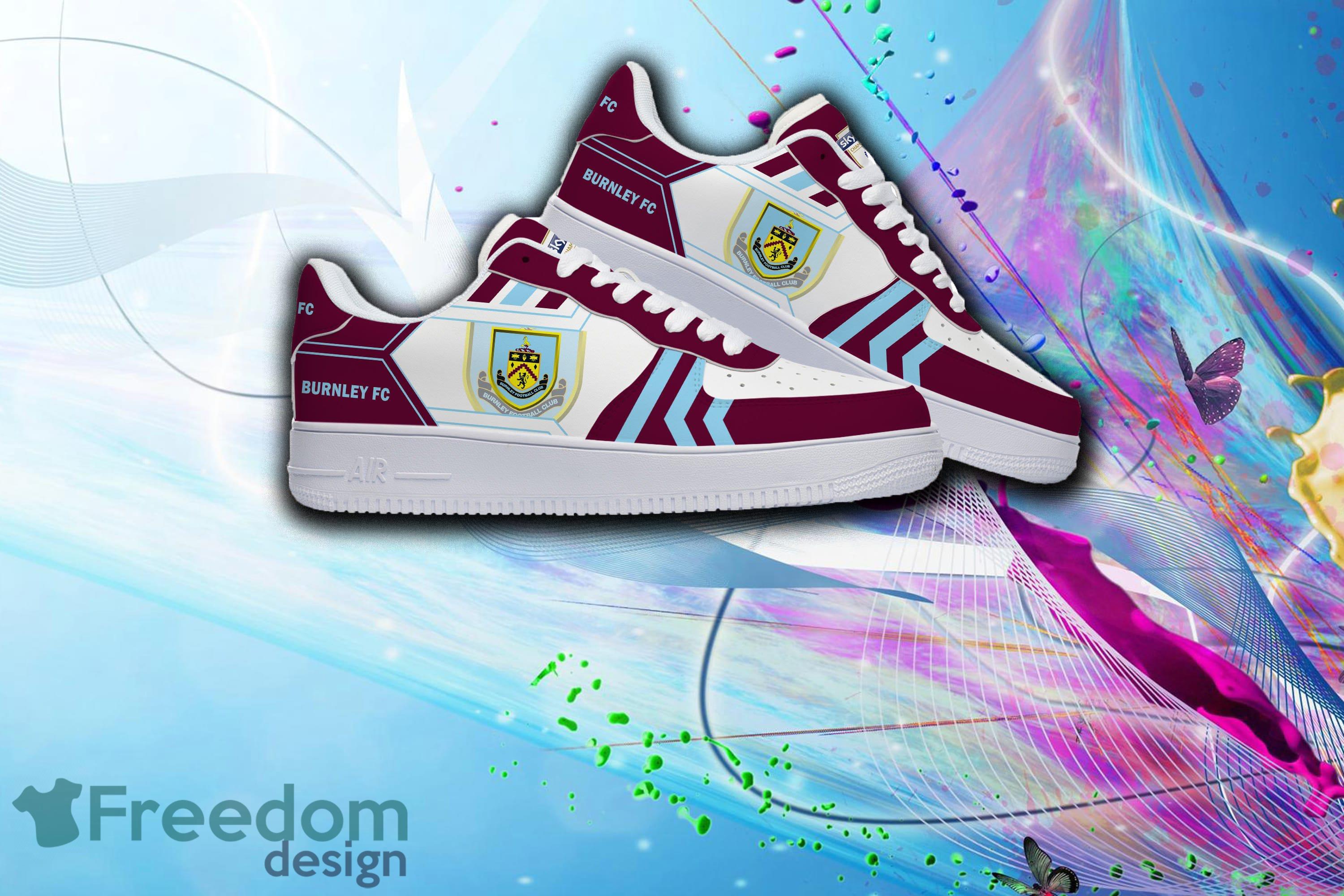 Premier League EPL Burnley F.C Air Force 1 Shoes Men And Women Gift For Fans - Premier League EPL Burnley F.C _1 Premier League EPL Burnley F.C Air Force 1 Shoes Men And Women Gift For Fans - Premier League EPL Burnley F.C _1