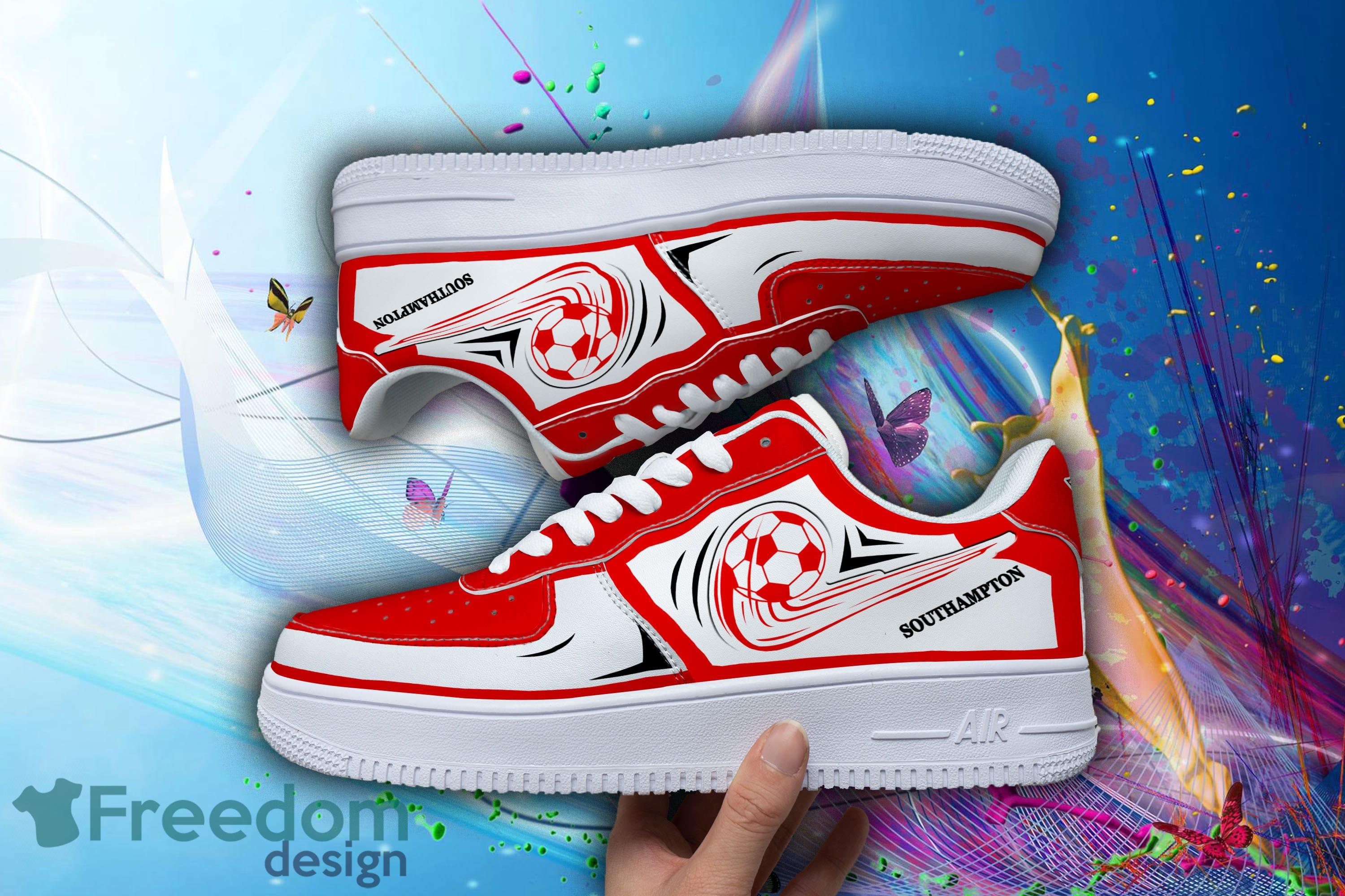 Premier League EPL Southampton Air Force 1 Shoes Men And Women Gift For Fans image Premier League EPL Southampton Air Force 1 Shoes Men And Women Gift For Fans - Premier League EPL Southampton_2