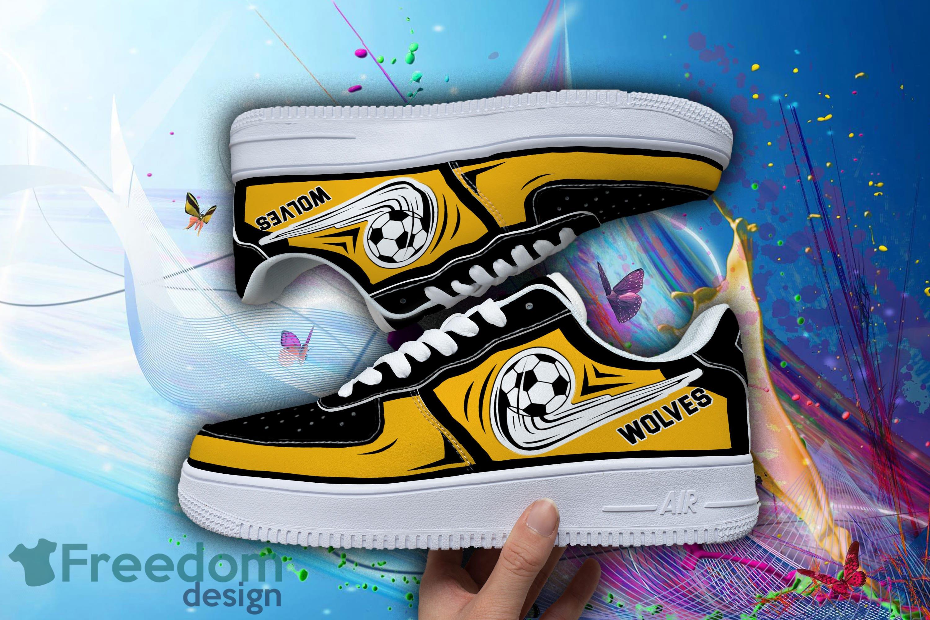 Premier League EPL Wolverhampton Wanderers F.C Air Force 1 Shoes Men And Women Gift For Fans - Premier League EPL Wolverhampton Wanderers F.C_2 Premier League EPL Wolverhampton Wanderers F.C Air Force 1 Shoes Men And Women Gift For Fans - Premier League EPL Wolverhampton Wanderers F.C_2