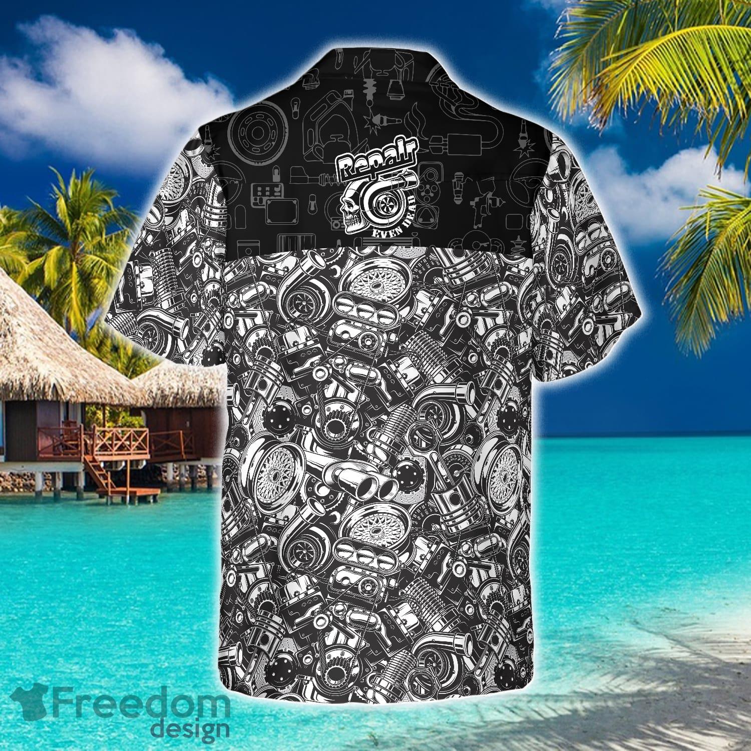 Beach Shirt Camouflage Skull Chicago Cubs American Flag Hawaiian Shirt For  Men Women