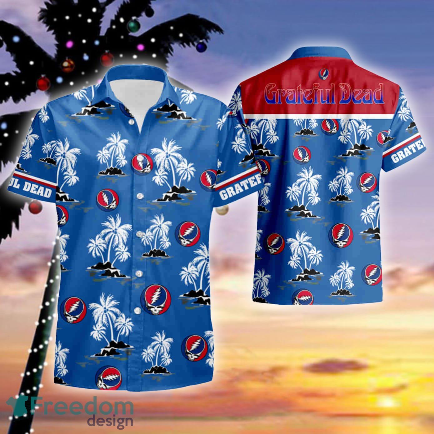 Rock Band Grateful Dead Hawaiian Shirt And Short Set Gift Men