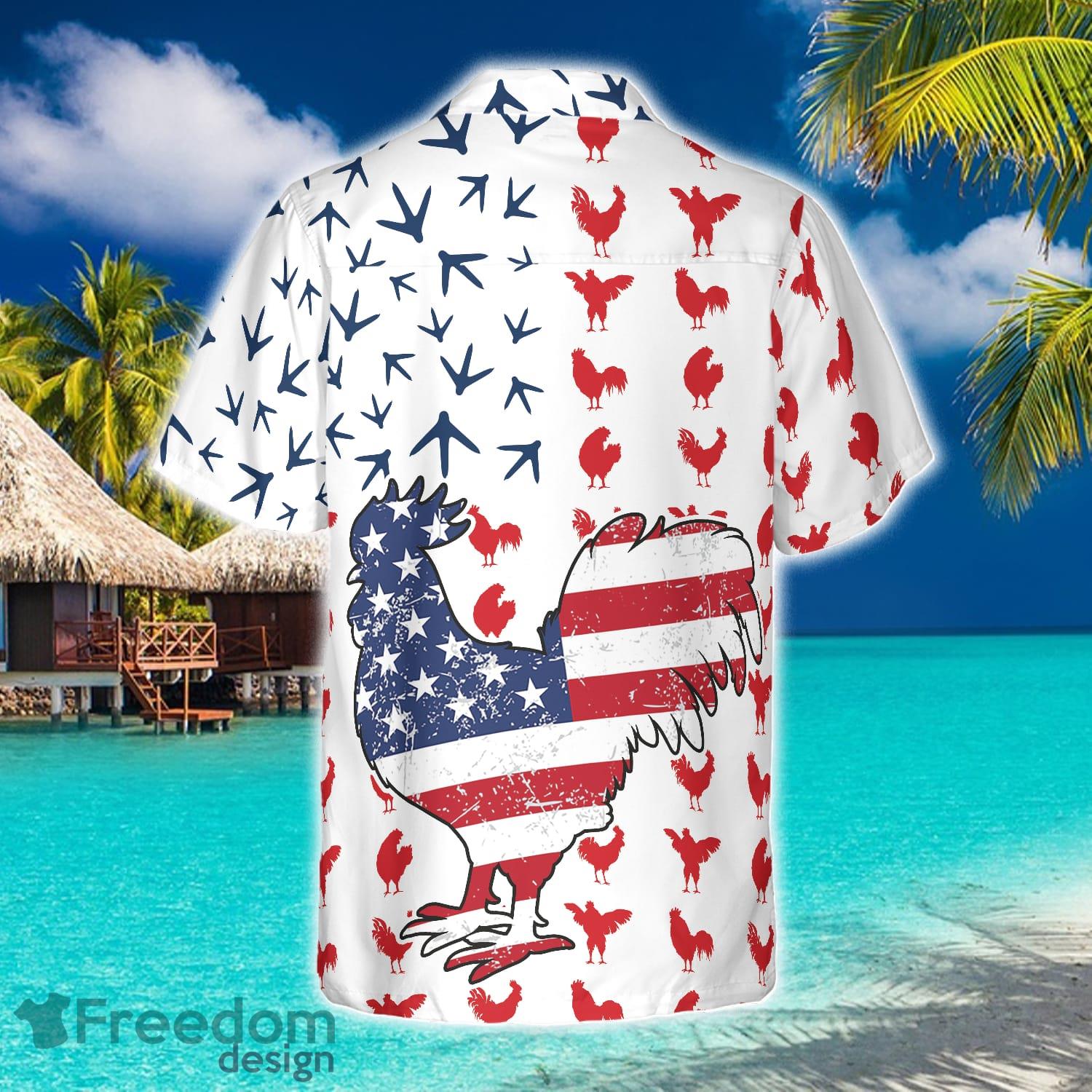 Chicago White Sox American 3D All Over Print Flag Hawaiian Shirt For Men  And Women Gift Beach Holiday - Freedomdesign