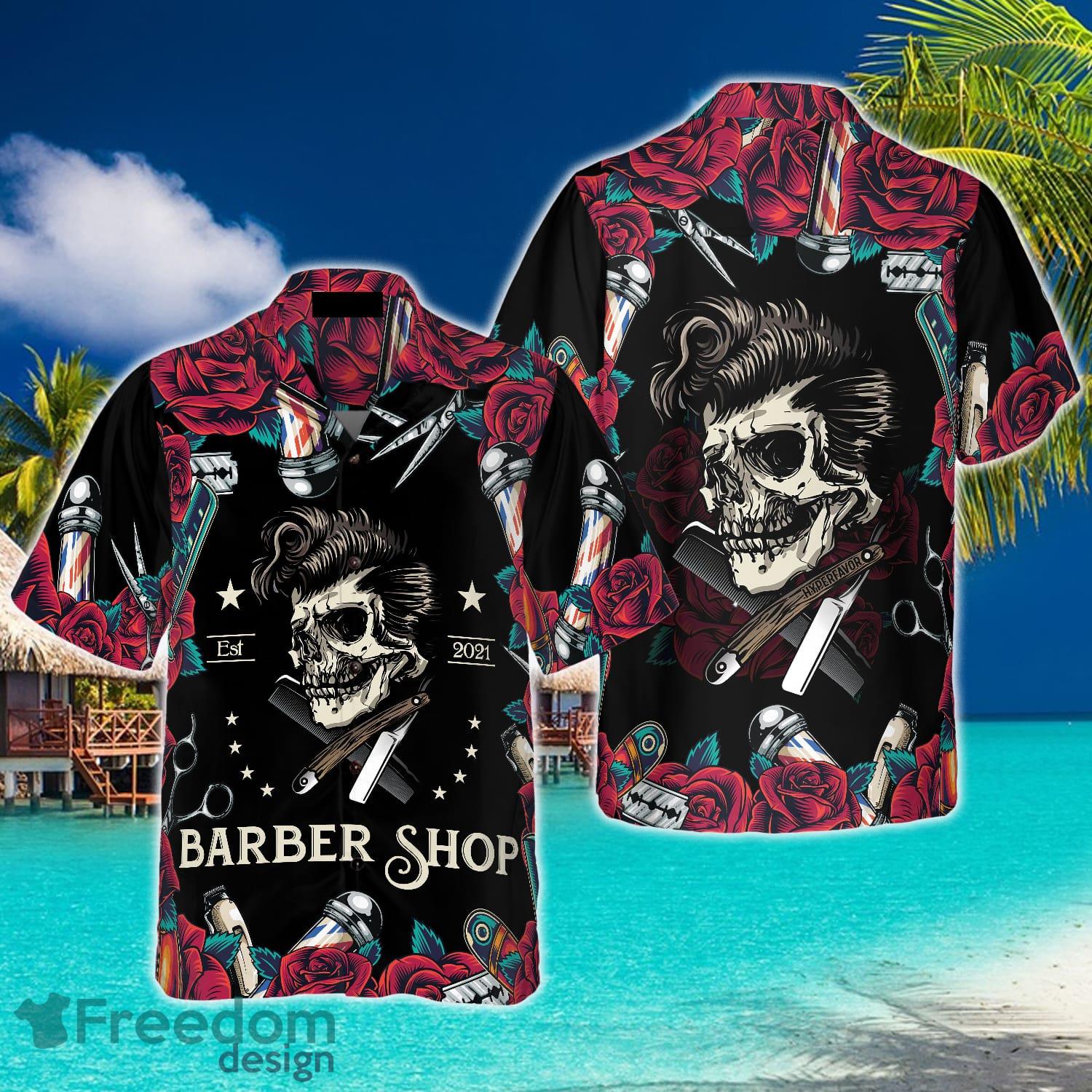 Grateful Dead And Rose All Over Print 3D Hawaiian Shirt - Black