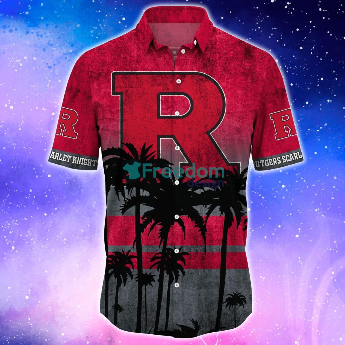 Rutgers Scarlet Knights Trending Hawaiian Shirt And Shorts For Fans Product Photo 2