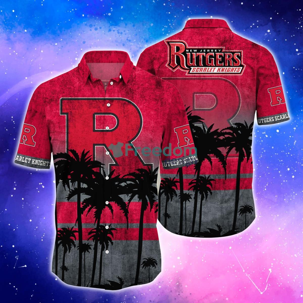 Rutgers Scarlet Knights Trending Hawaiian Shirt And Shorts For Fans Product Photo 1