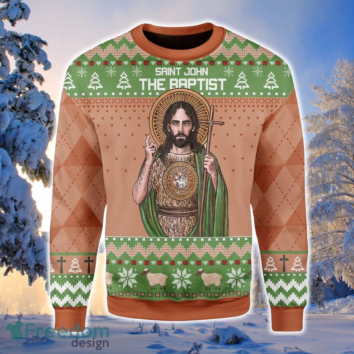 Saint John The Baptist 3D Sweater Ugly Christmas Sweater For Men Women Product Photo 1