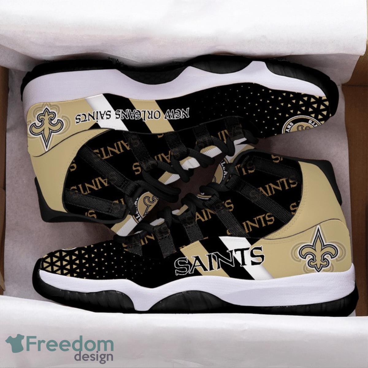 Saints Football Team Air Jordan 11 Best Sneakers For Men Women Fans Product Photo 2