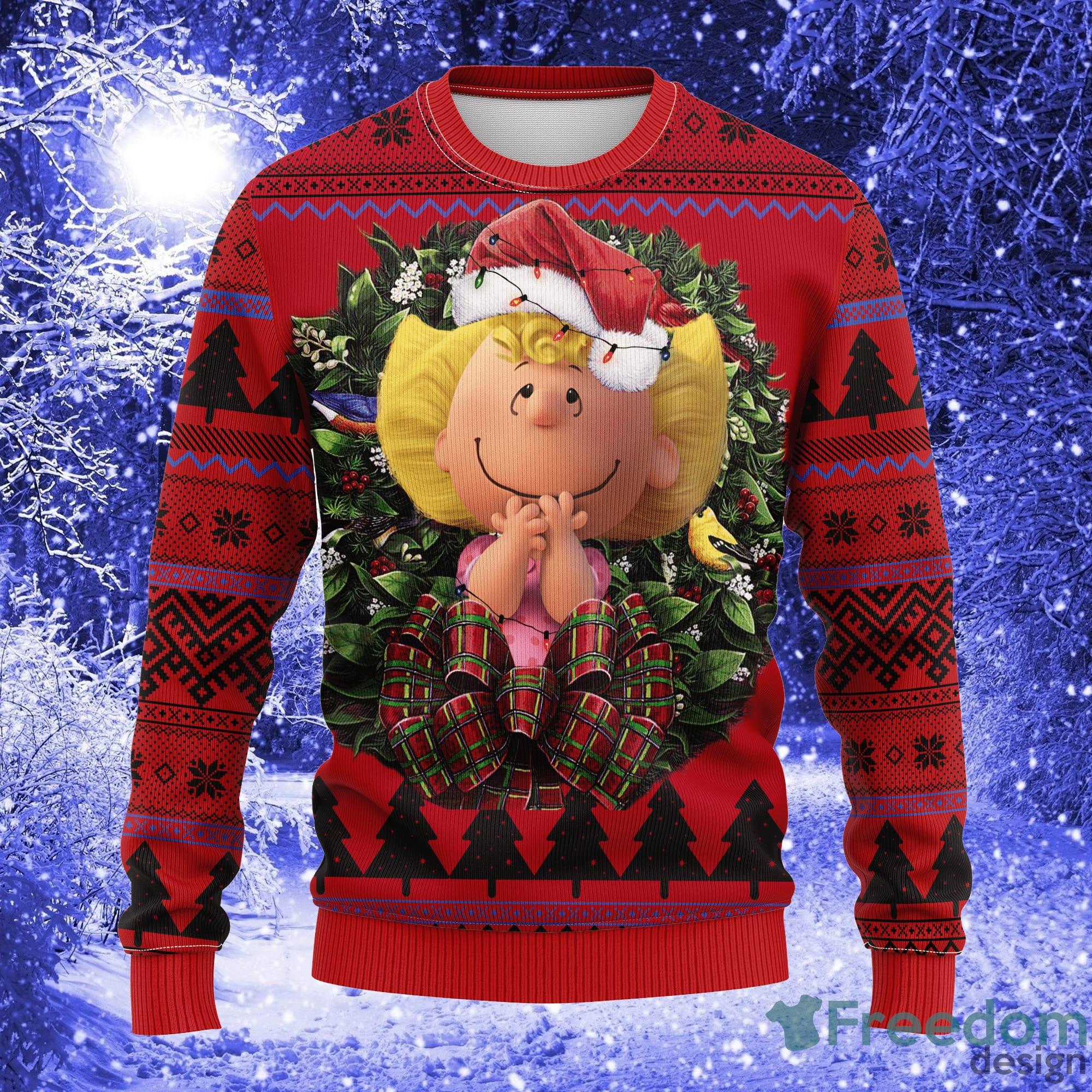 Sally Brown Snoopy Noel Mc Thanksgiving Women Mens Ugly Christmas Sweater -  Freedomdesign