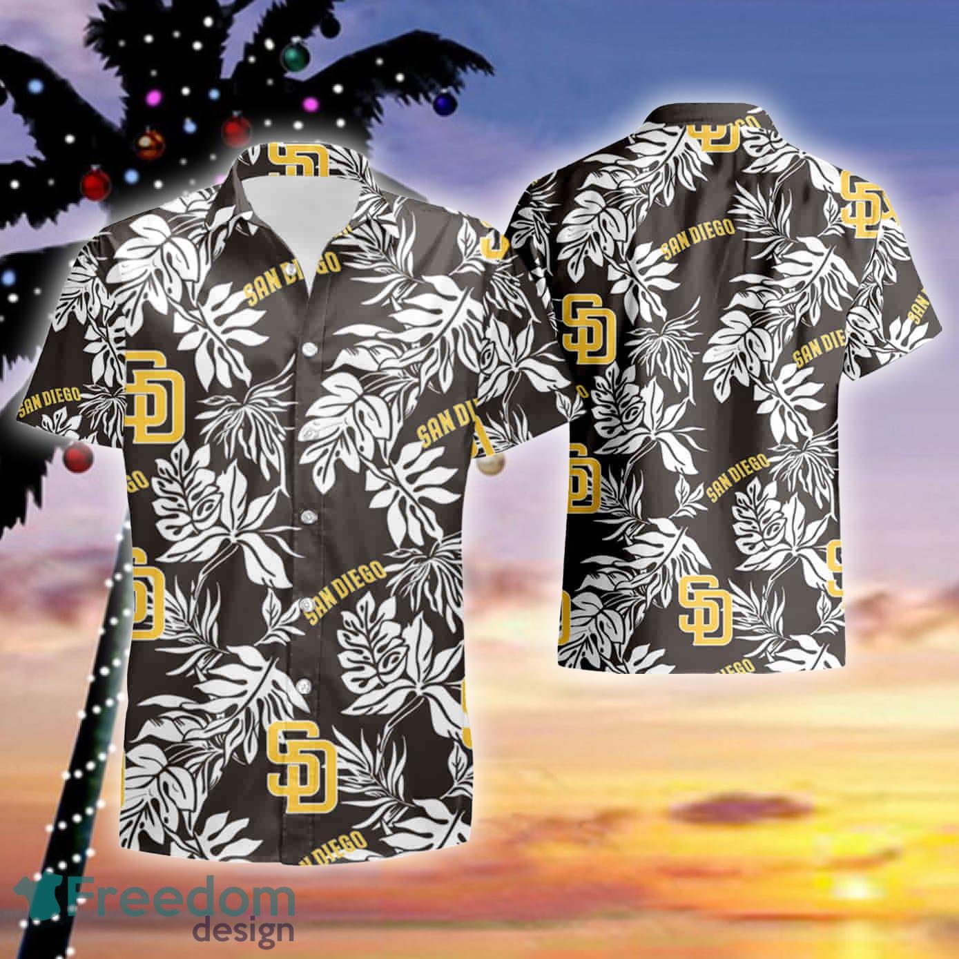 San Diego Padres Yellow Hibiscus Tropical Hawaiian Shirt For Fans -  Freedomdesign