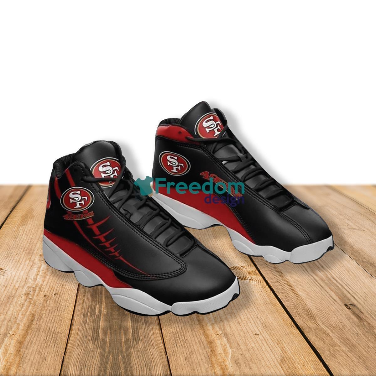 San Francisco 49ers Camo Style Air Jordan 13 Shoes For Fans