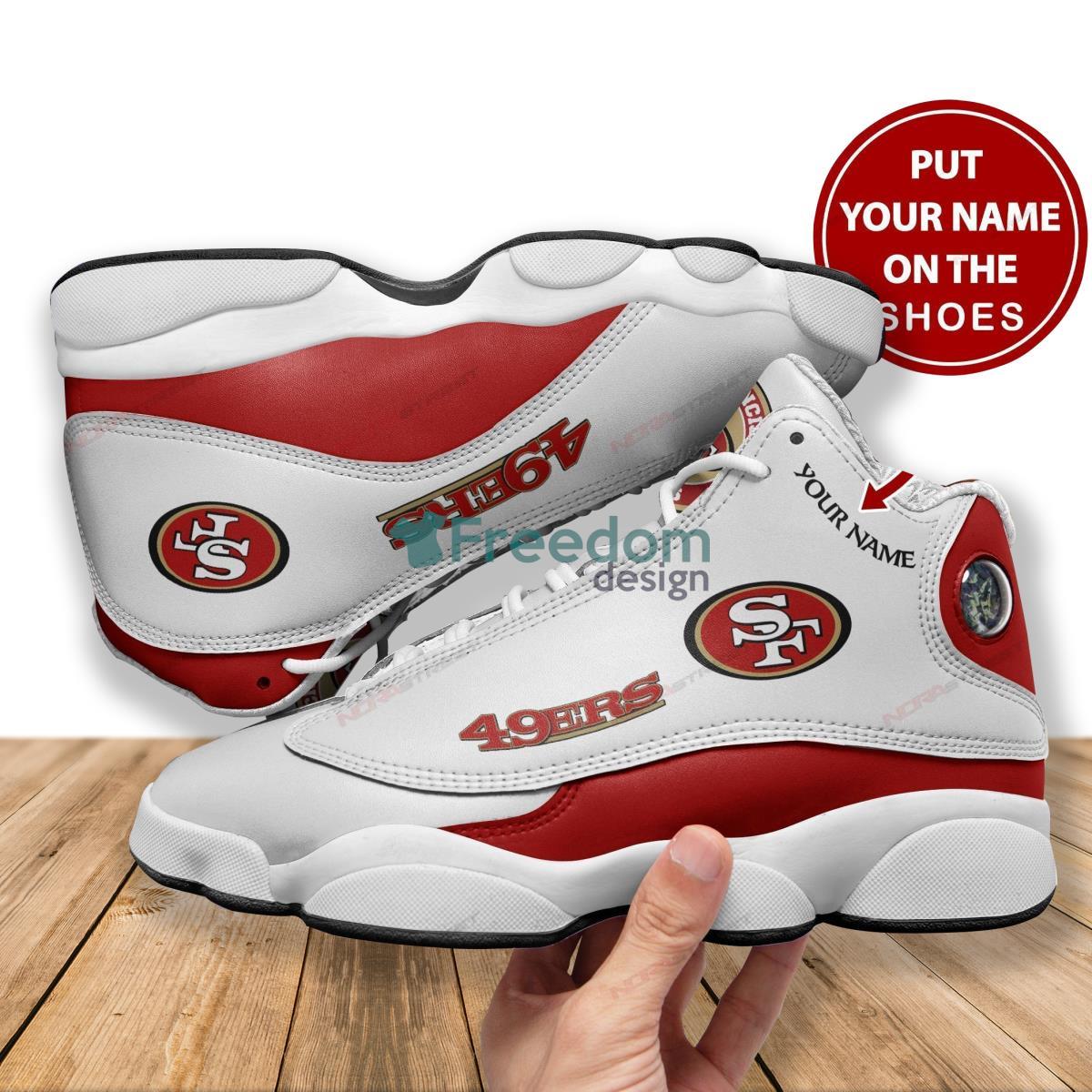 San Francisco 49ers Football Team Custom Name Air Jordan 13 Shoes For Men Women Product Photo 1