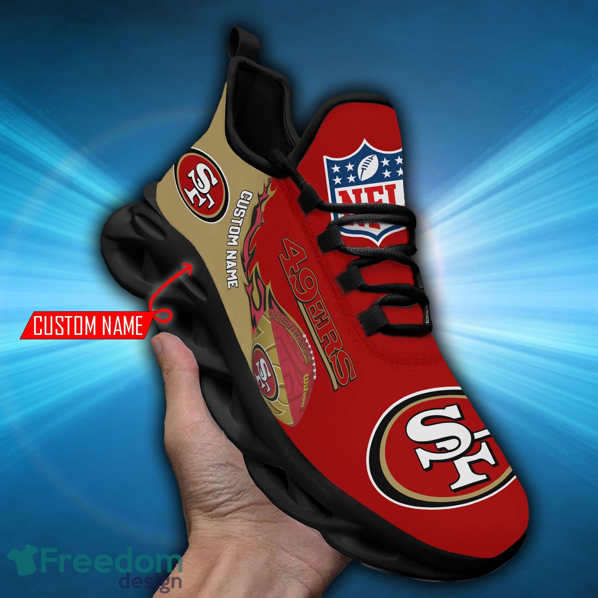 San Francisco 49ers NFL Clunky Max Soul Shoes Custom Name Unique