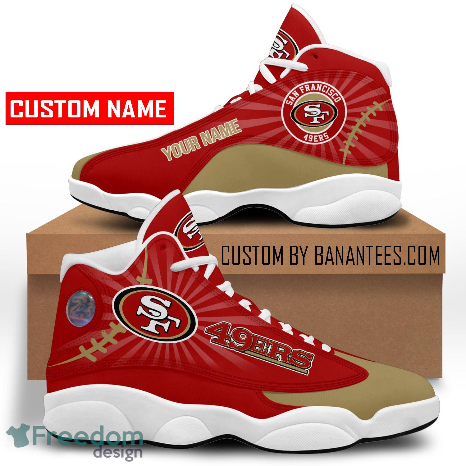 San Francisco 49ers NFL Personalized Name Air Jordan 13 High Top Shoes For  Men Women - Banantees