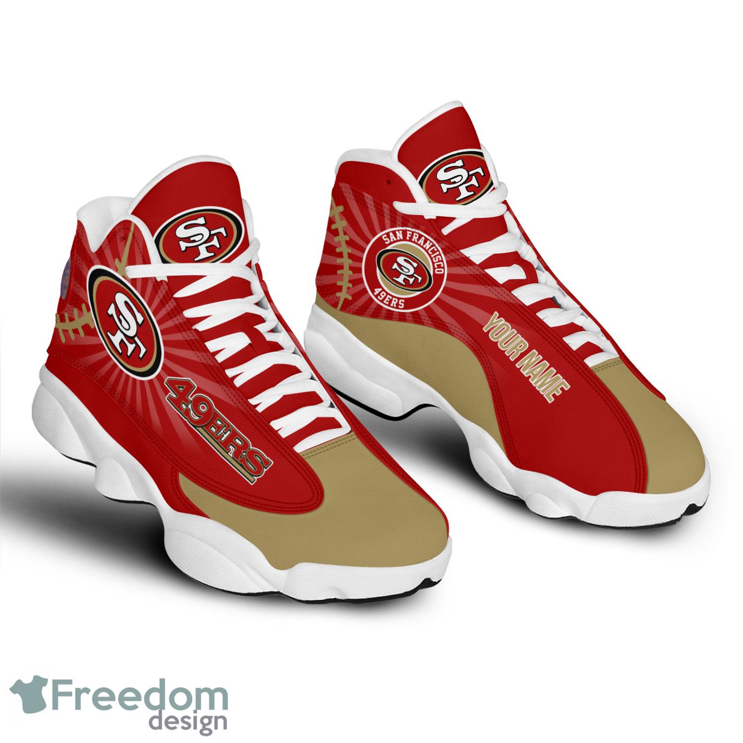 San Francisco 49ers Air Jordan 13 Sneakers Nfl Custom Sport Shoes