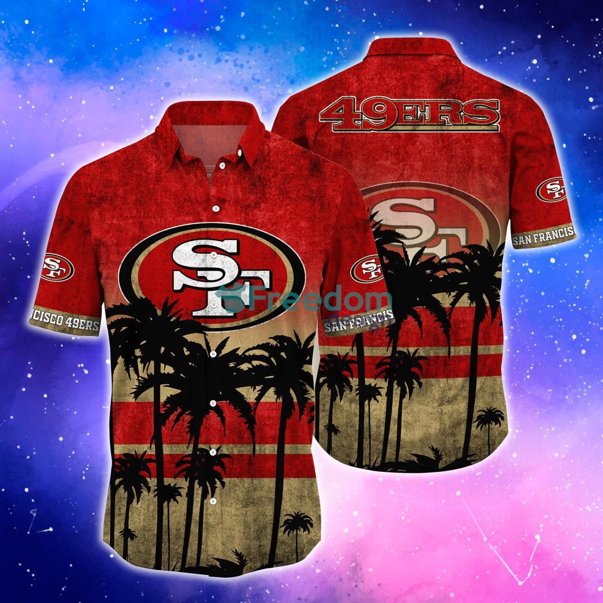 San Francisco 49ers Trending Hawaiian Shirt And Shorts For Fans Product Photo 1