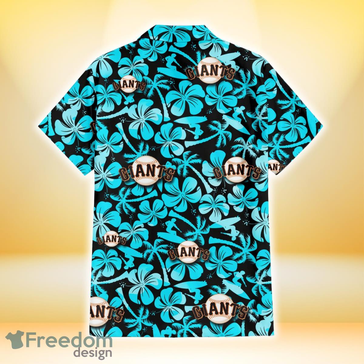 Philadelphia Phillies Blue Hibiscus Blue Coconut Tree Black Background 3D  Hawaiian Shirt Gift For Fans