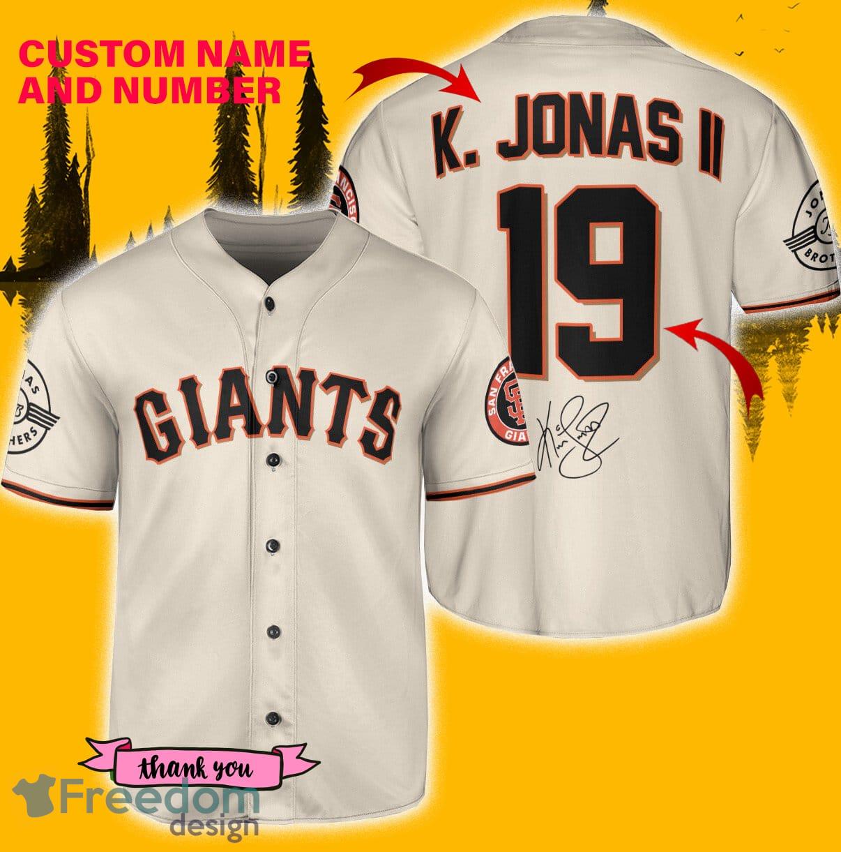 SF Giants N. Jonas Baseball Jersey - Cream - Scesy