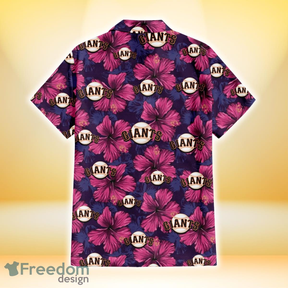 San Francisco Giants Hawaiian Shirt Hibiscus Flower Aloha Shirt
