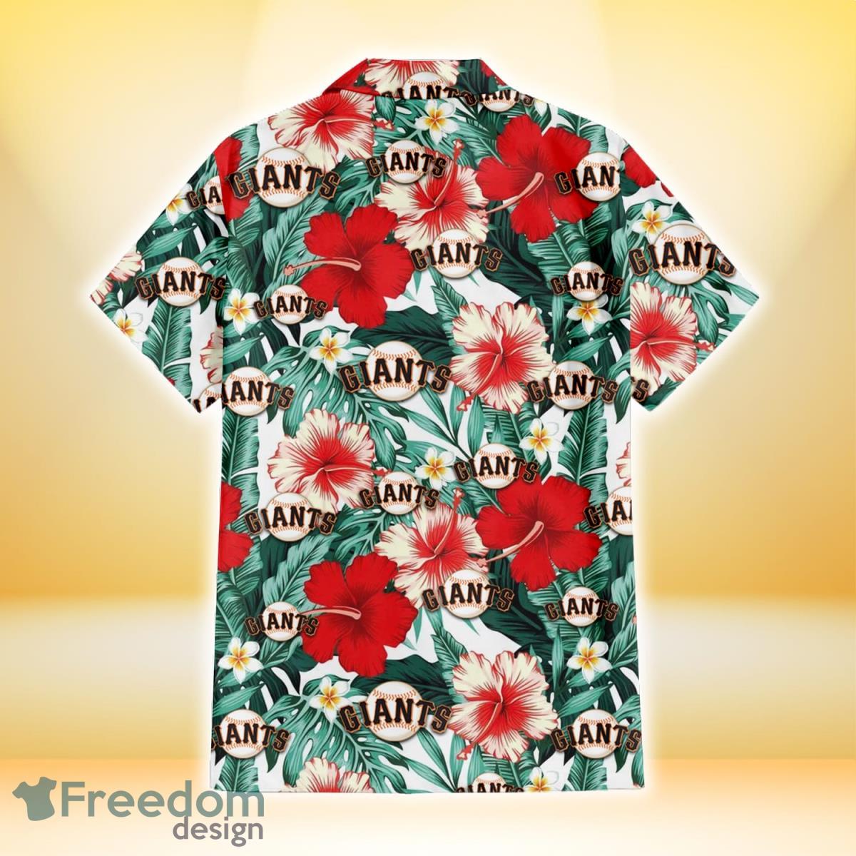 San Francisco Giants Hibiscus Turquoise Banana Leaf 3D Hawaiian Shirt For  Men And Women - Freedomdesign