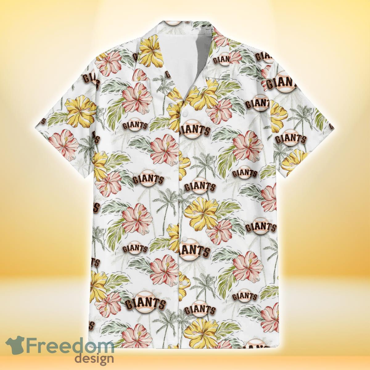 San Francisco Giants Hawaiian Sketch Palm Leaves Shirt, Best Gift