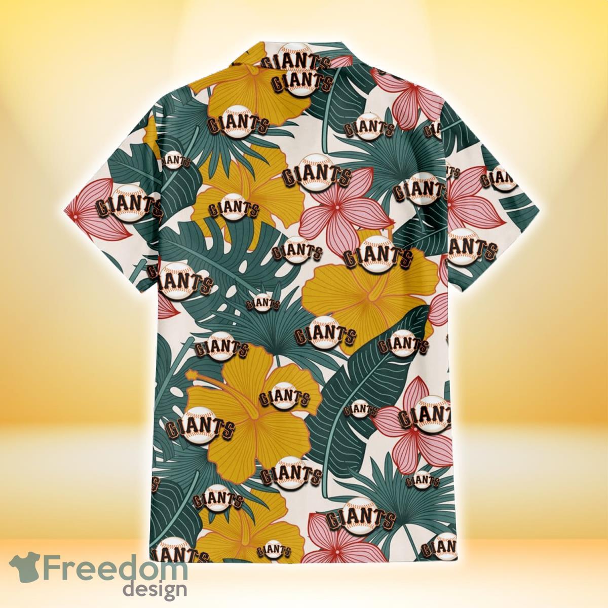 San Francisco Giants Hibiscus Turquoise Banana Leaf 3D Hawaiian Shirt For  Men And Women - Freedomdesign