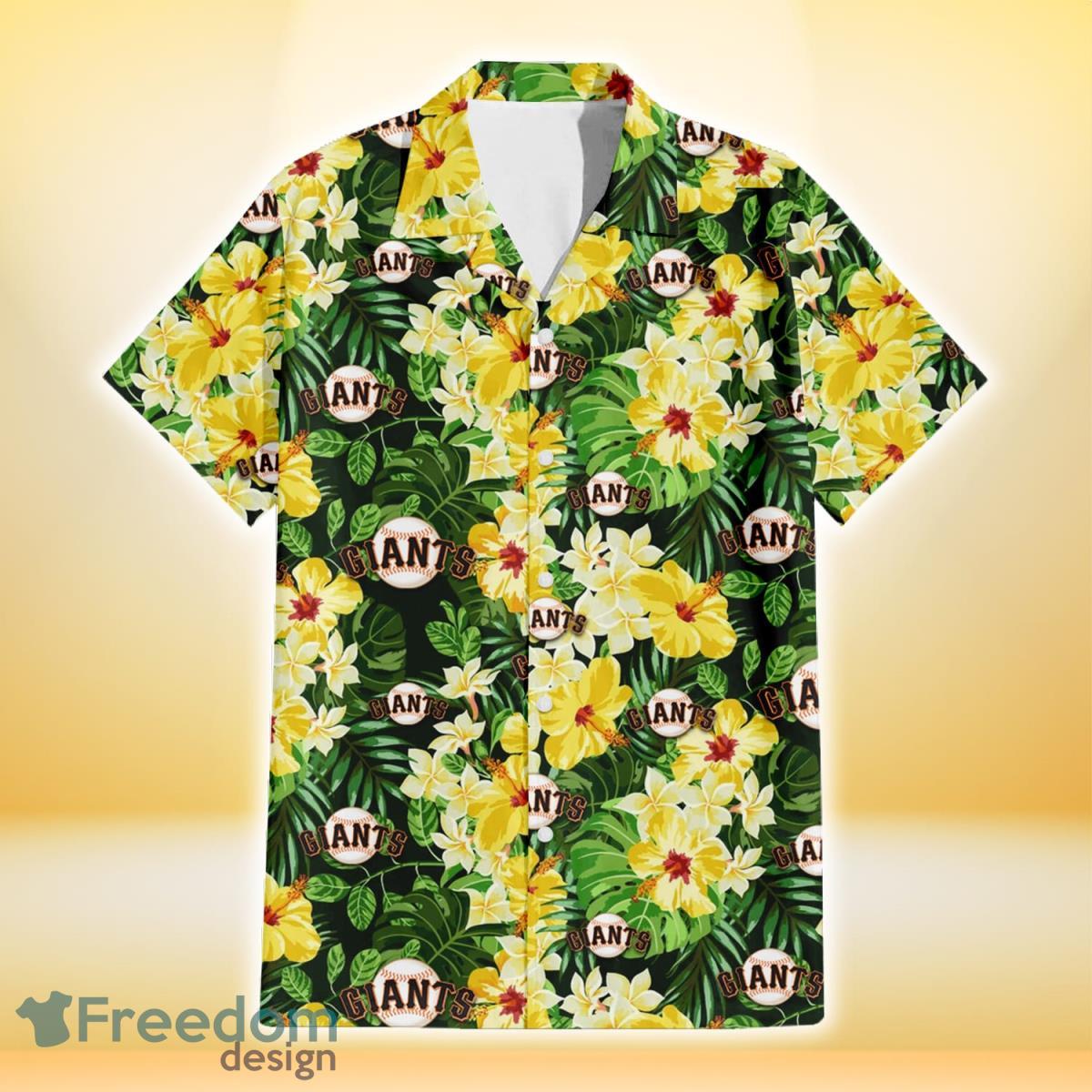 San Francisco Giants Hawaiian Shirt Tropical Flower For Fans