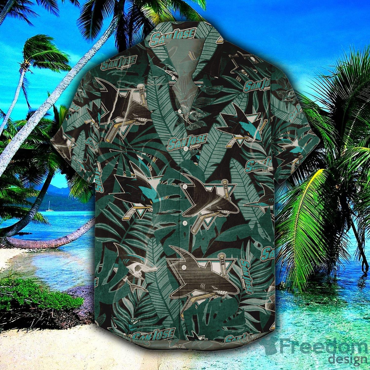 NHL San Jose Sharks Design Logo 2 Hawaiian Shirt For Men And Women -  Freedomdesign
