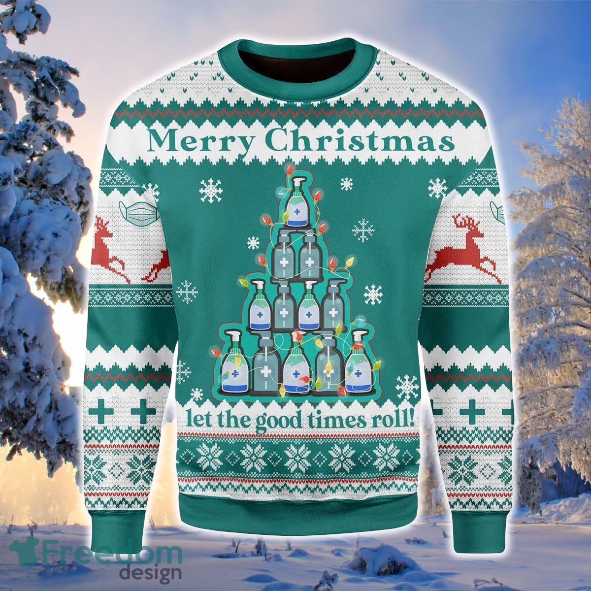 Sanitizer 3D Sweater Ugly Christmas Sweater For Men Women Product Photo 1