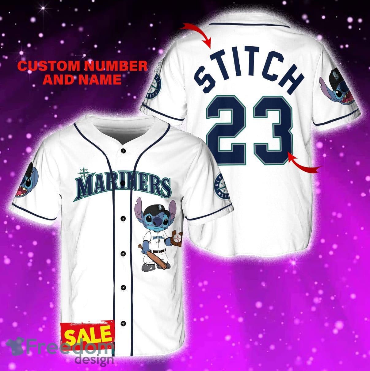 MLB Seattle Mariners Custom Name Number Mix Jersey Sweatshirt