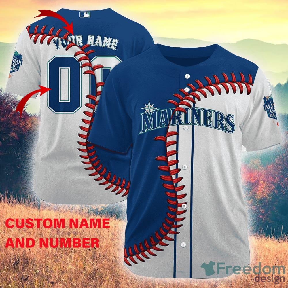 Seattle Mariners Custom Name & Number Baseball Jersey Shirt Best Gift For  Men And Women
