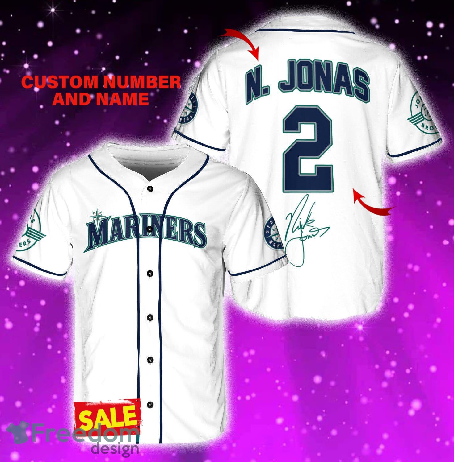 Custom Number And Name Seattle Mariners Peanuts Snoopy Royal