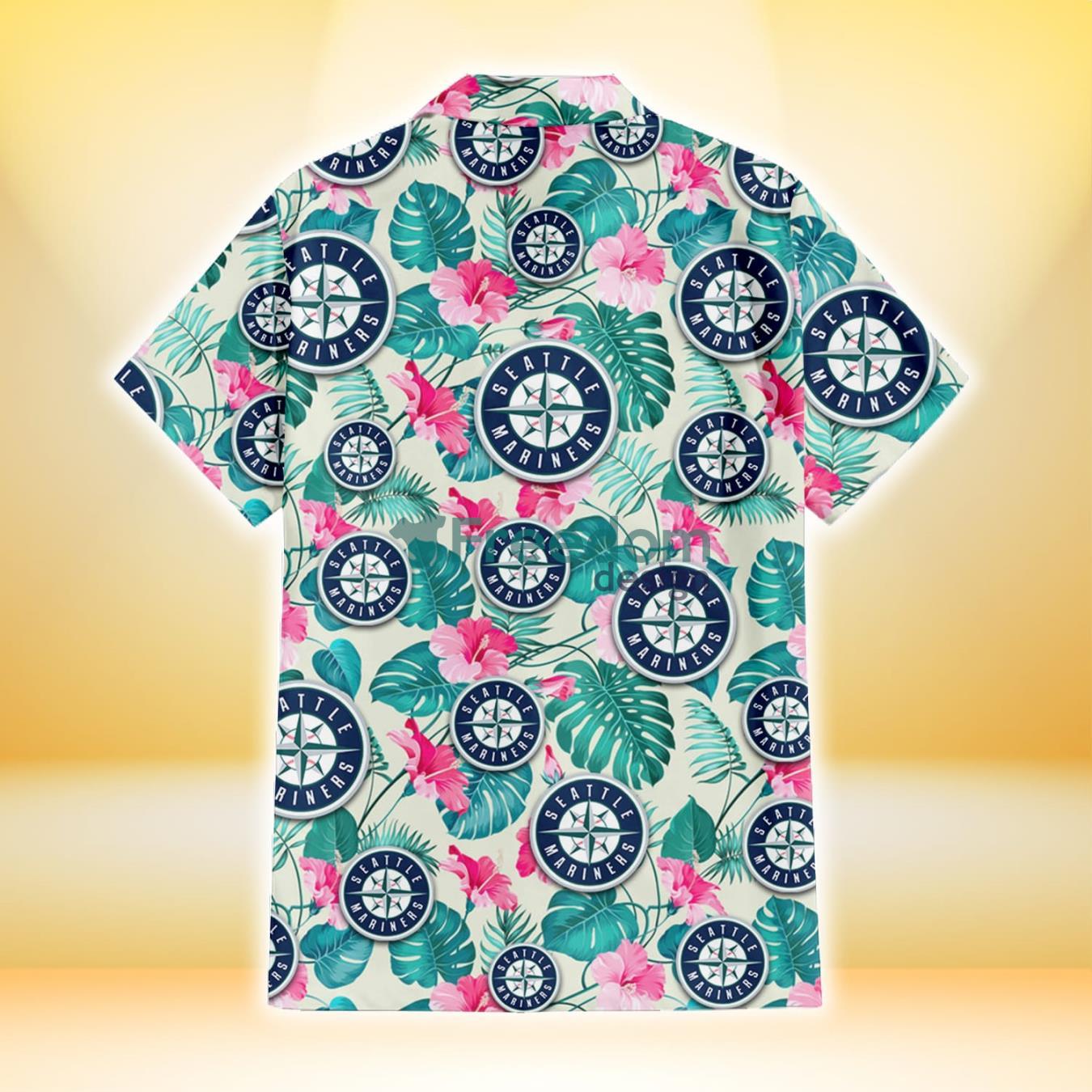 Seattle Mariners White Hibiscus Pattern 3D Hawaiian Shirt For Fans -  Freedomdesign