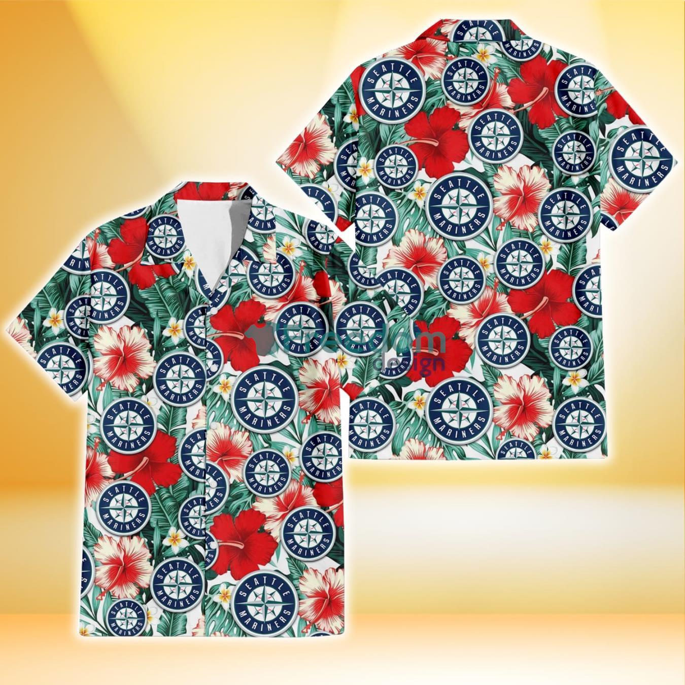 Seattle Mariners Navy Scenic 3D Funny Hawaiian Shirt - Bring Your