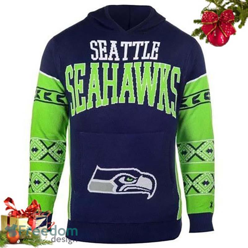 Seattle Seahawks Ugly Sweaters, Seahawks Light Up Sweaters