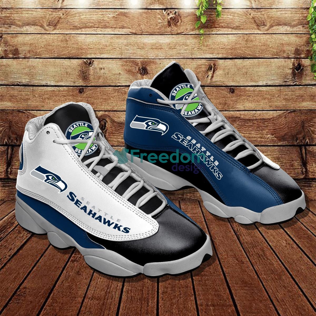 Seattle Seahawks Football Team Air Jordan13 Shoes Product Photo 1