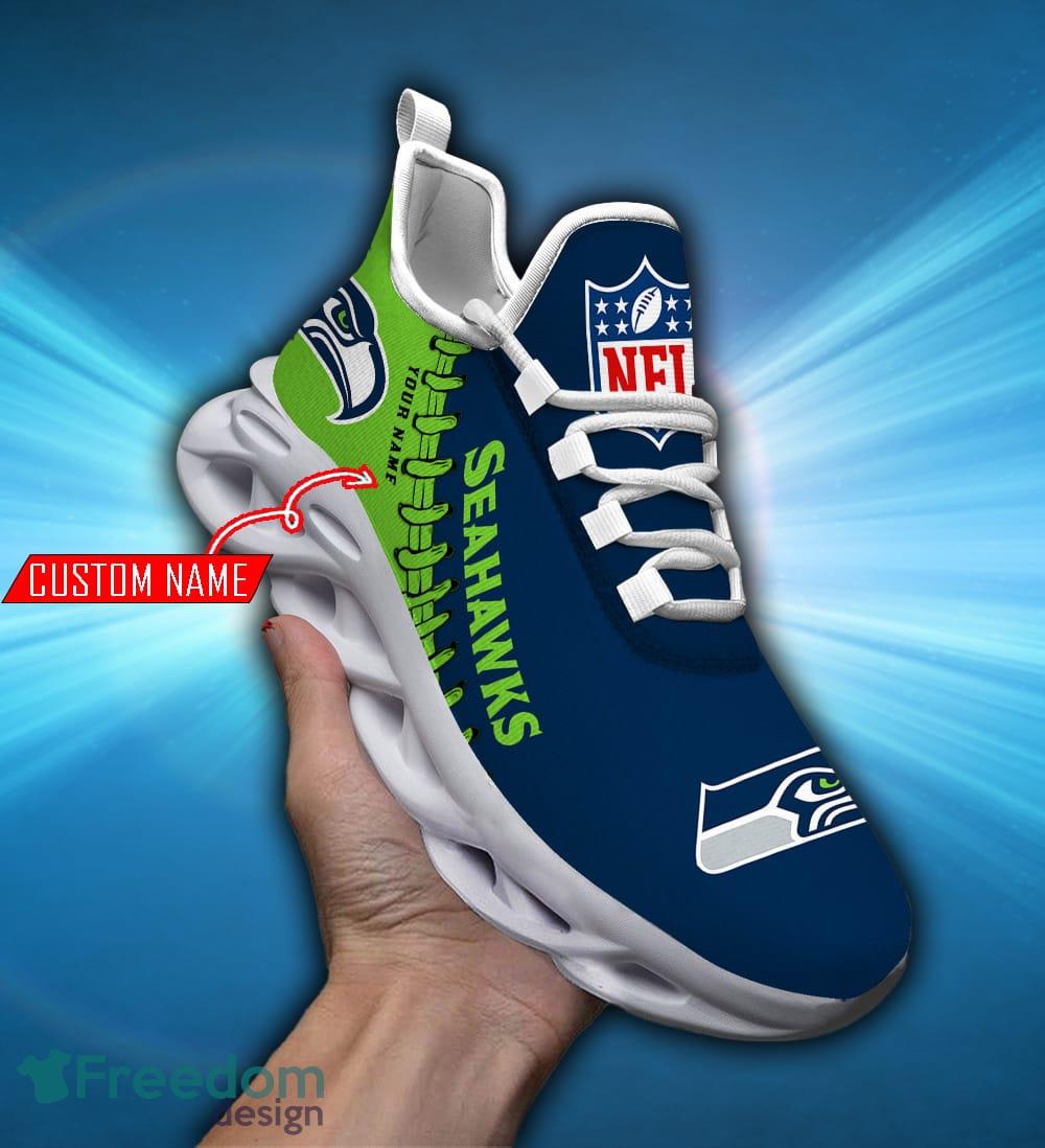 Seattle Seahawks NFL Chunky Sneakers Caro Performance Max Soul Shoes Custom  Name - Freedomdesign