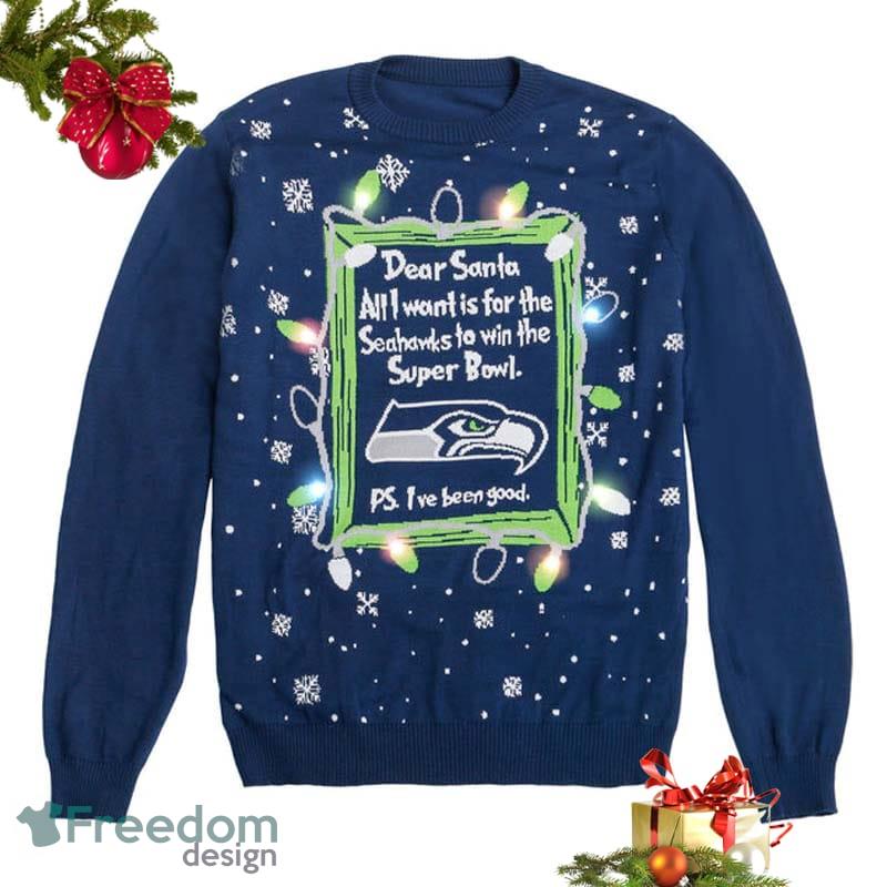 Seattle Seahawks Busy Block NFL Ugly Sweater