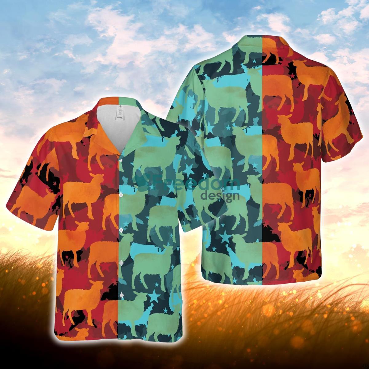 Sheep Camo Hot And Cold All Over Printed 3D Hawaiian Shirt For Men Women Product Photo 1