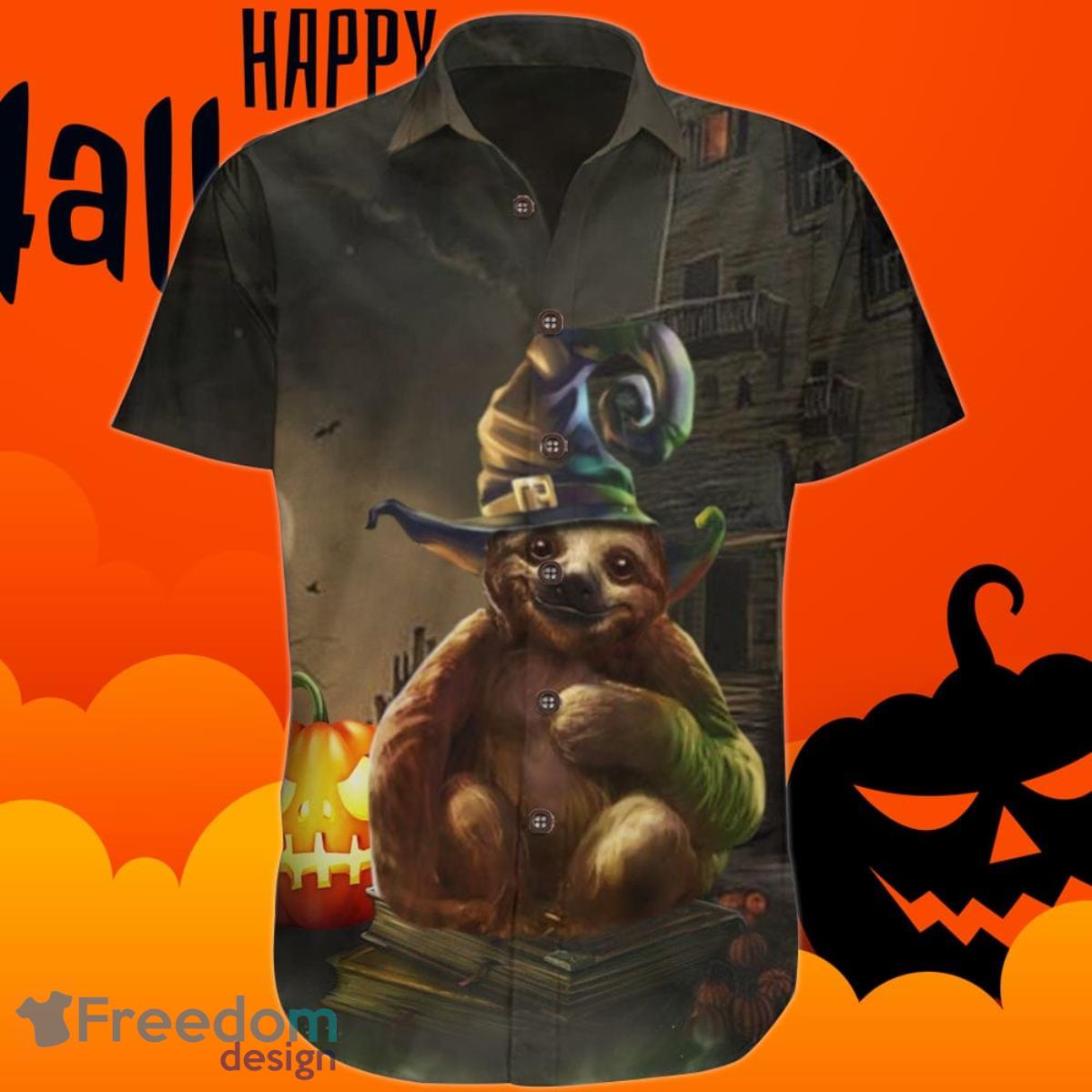 Sloth Halloween Hawaiian Shirt Cute Halloween Mens Womens Family Gift Product Photo 1