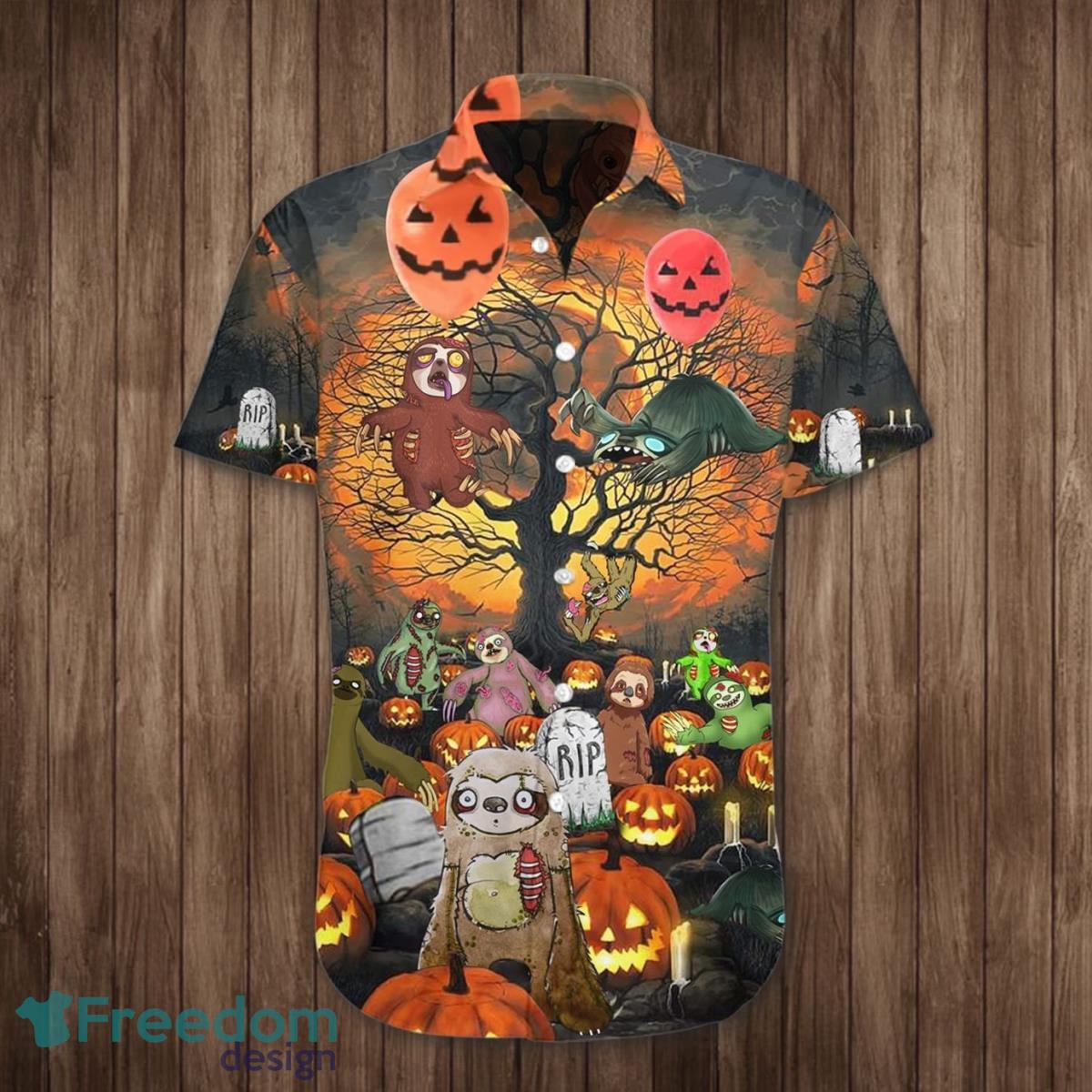 Cubs Tee Shirt 3D Pumpkin Skeleton Halloween Chicago Cubs Gift