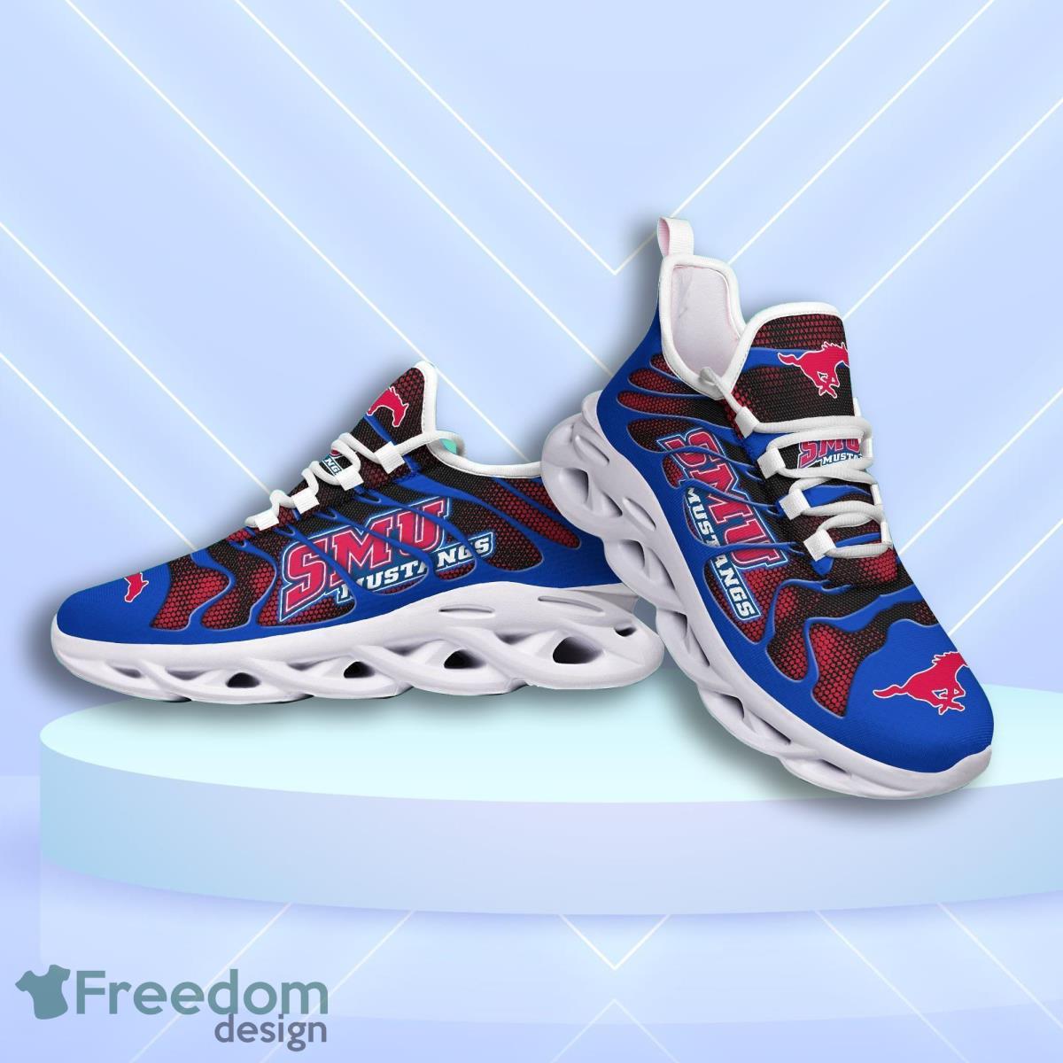 SMU Mustangs Logo Hole Background 3D Max Soul Shoes Product Photo 1