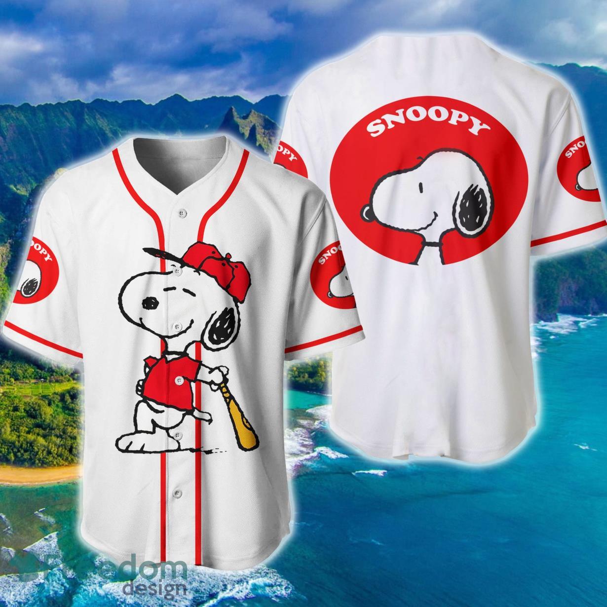 Snoopy Cartoon Vintage Baseball Jersey Product Photo 1