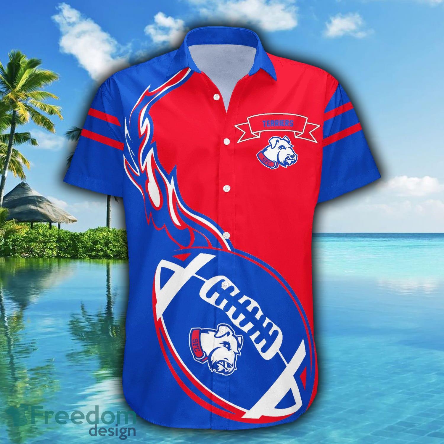 Personalized St. Louis Cardinals All Over Print 3D Short Sleeve Dress Shirt  Hawaiian Summer Aloha Beach Shirt - Light Blue - T-shirts Low Price