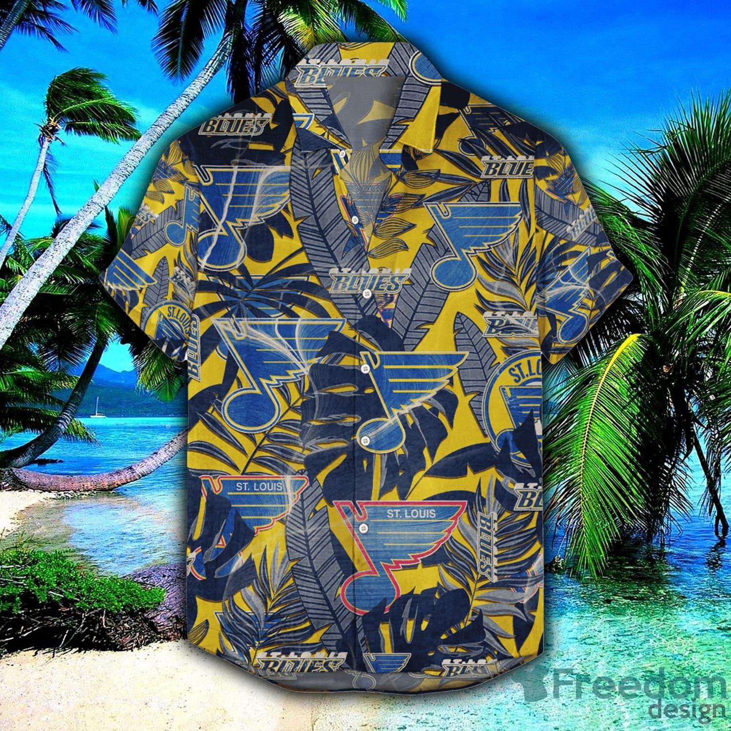 St. Louis Blues NHL Hawaiian Shirt Warm Nightstime Aloha Shirt - Trendy  Aloha